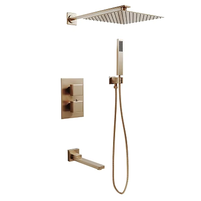 Modern Wall Mounted Shower Faucet With Handheld Sprayer And Control Panel 3d model
