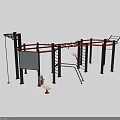 Multifunctional Sports Equipment With Climbing Wall Pull Up Bars Ladders Swings And Bench