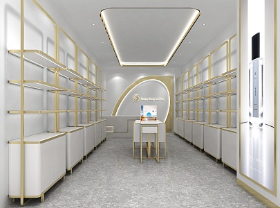 Light Luxury Cosmetics Store 3d model