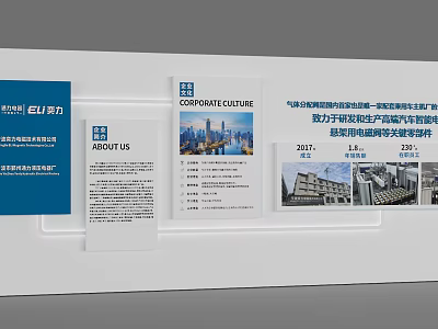 Technology Exhibition Hall Featuring Corporate History Strategic Planning And Urban 3d model