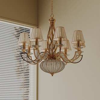 Modern chandelier 3d model