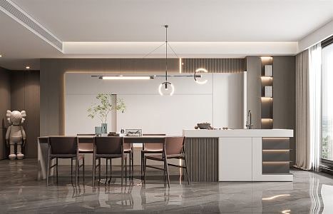 Modern Restaurant 3d model