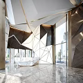 Modern Hall Lobby Foyer 3d model