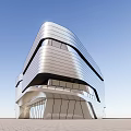 Modern Sales Office Building Simple Sales Department 3d model