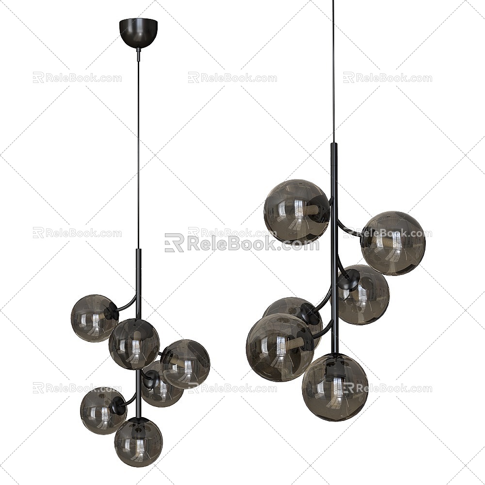 Callisto black pearl chandelier 18w model