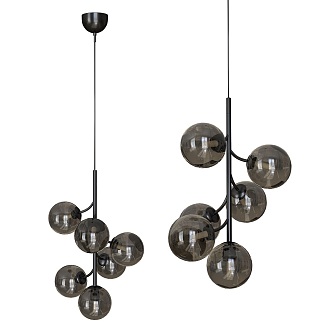 Callisto black pearl chandelier 18w 3d model