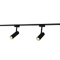 Modern Black Track Spotlights With Adjustable LED Heads And Bright Illumination
