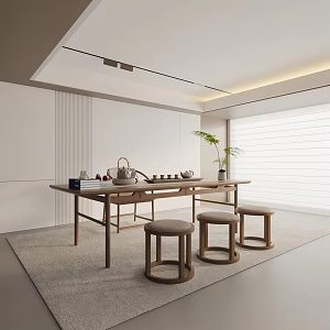 Modern Tea Room 3d model