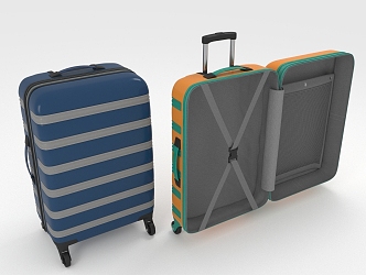 Trolley Case Suitcase Luggage 3d model