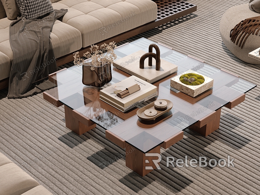 Modern coffee table model