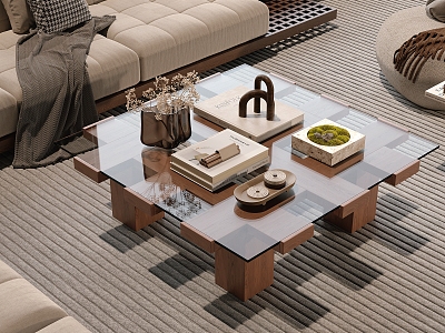 Modern coffee table model