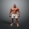 Muay Thai Tyson Free Fight Fighting Athlete Muay Thai Athlete Boxer Boxer Athlete 3d model