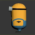 Popular Movie Character Minion With Yellow Body Blue Overalls Big Round Eyes Goggles Smiling And Outstretched Arms