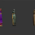 Colorful Traditional Ethnic Costumes On Mannequins With Diverse Patterns And Styles