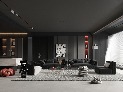 modern living room model