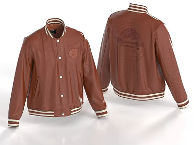 Clothes Leather Jacket Leather Jacket Leather Jacket Leather Jacket 3d model