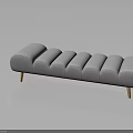 Modern Gray Long Sofa With Multiple Cushions And Stylish Wooden Legs Design