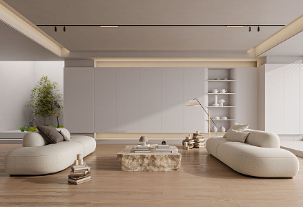 modern living room 3d model