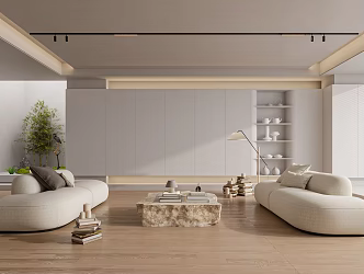 modern living room 3d model
