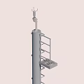 Wind detector force detector anemometer meteorological station meteorological instrument meteorological equipment 3d model