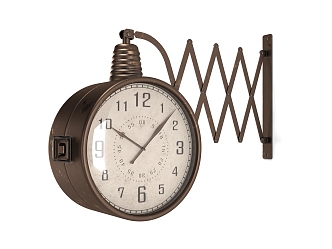 Modern clock decoration wall clock 3d model