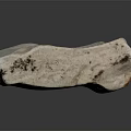 Rustic Natural Wood Stone Block With Rough Edges And Smooth Surface Texture