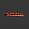 Fresh Strawberry Tart Arranged with Strawberries in Flower Shape and Whole Center