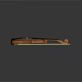 Handcrafted Solid Wood Violin Musical Instrument With Bow And Classical Design