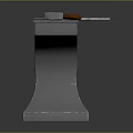 Anvil forging hammer iron cartoon forging game items game props game equipment 3d model