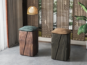 New Chinese Stool Combination 3d model