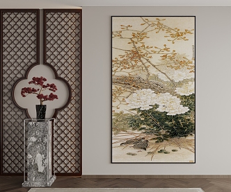 New Chinese Decorative Painting 3d model