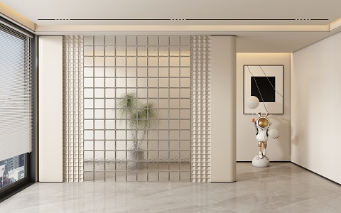 Entrance aisle partition 3d model