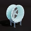 axial flow fan 3d model