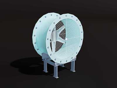 axial flow fan 3d model