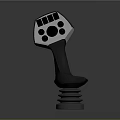 Advanced Spacecraft Control Joystick With Multiple Buttons Central Knob And Spiral Base For Space Exploration