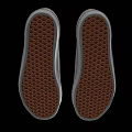 Gray Canvas Casual Shoes With White Laces White Soles And Low Top Style