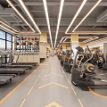 Modern Gym 3d model