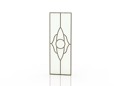 Modern Metal Decorative Frame With Intricate Geometric Pattern And Rectangular Shape 3d model