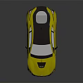Golden BMW Sports Car With Sleek Design Black Roof And Reflective Surface