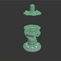 Mechanical Metal Components With Detailed Base Structure And Multiple Holes Design