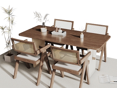 Dining table and chair model