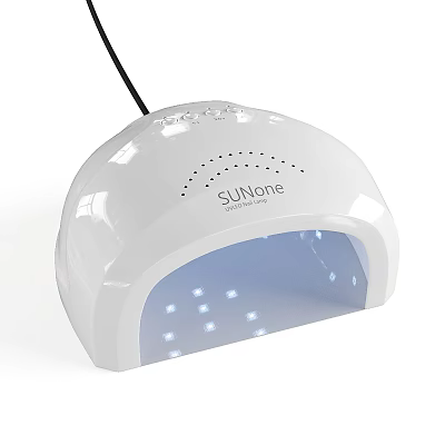SUNOne White UV Nail Lamp With LED Blue Light And Curved Design For Gel Polish 3d model