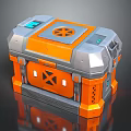 Modern Science Fiction Box Science Fiction Box Military Box Password Box 3d model