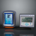Electronic Control Devices With Digital Displays Test Data Ready Status And Control Buttons