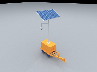 Modern monitoring car 3d model