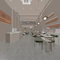 Modern Beauty Salon Interior Design With Front Desk Green Chairs Mirrors And Product Shelves