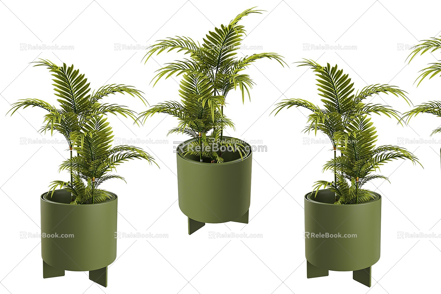 Modern Indoor Small Green Plant Potted Plant Sanwei Kwai Green Plant Potted Plant Creative Flower Pot Plant Potted Green Small Fresh Potted Plant 3d model