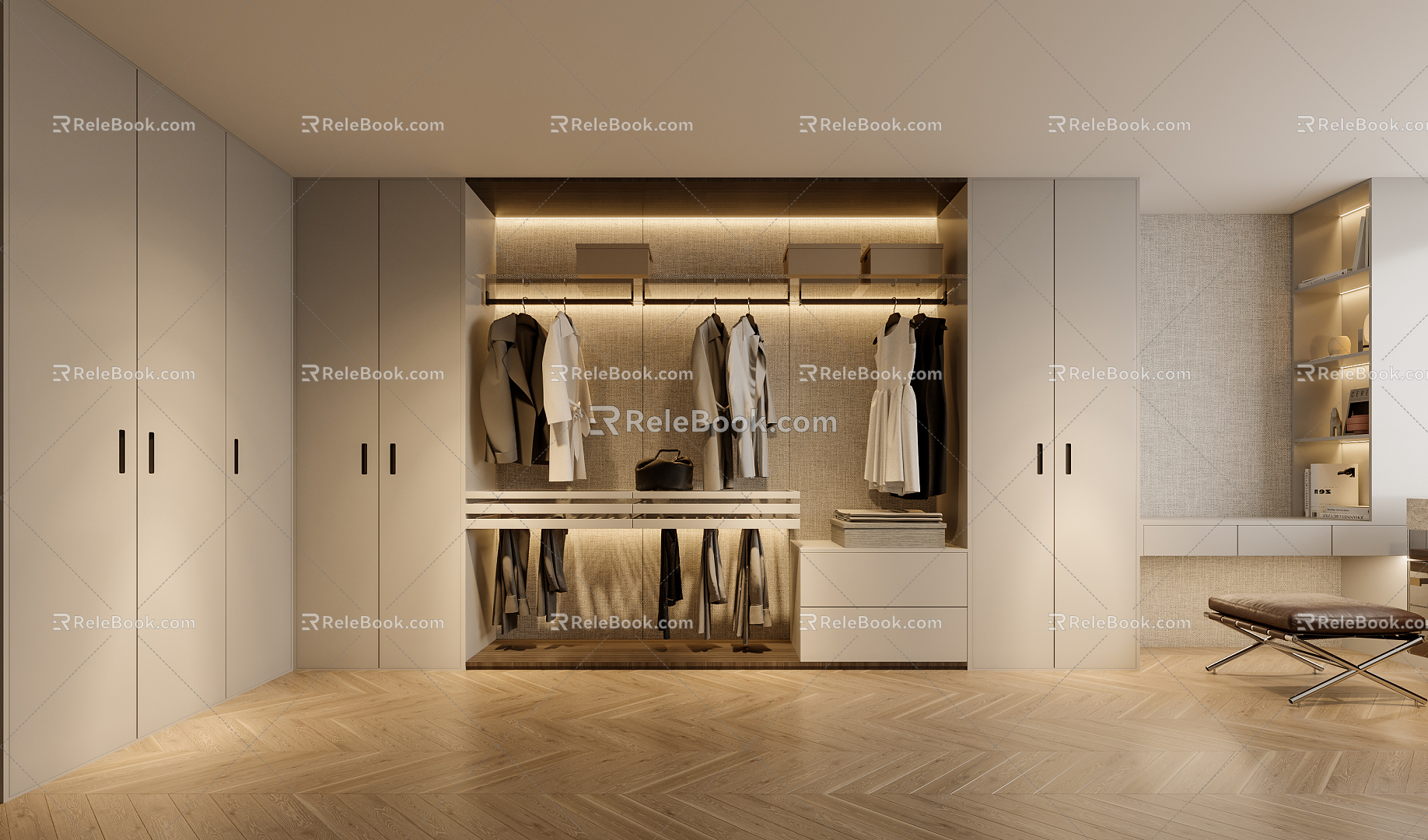 Modern Cloakroom 3d model