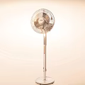 Standing Air Conditioner Fan With Modern Design Adjustable Height And Metal Base