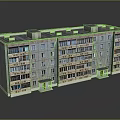Multi Story Modern Residential Building With Gray Exterior Multiple Windows And Balconies